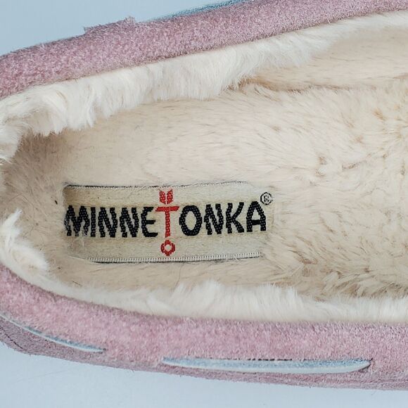 Women's Minnetonka Slippers Size 10 Pink Blush - Picture 5 of 6